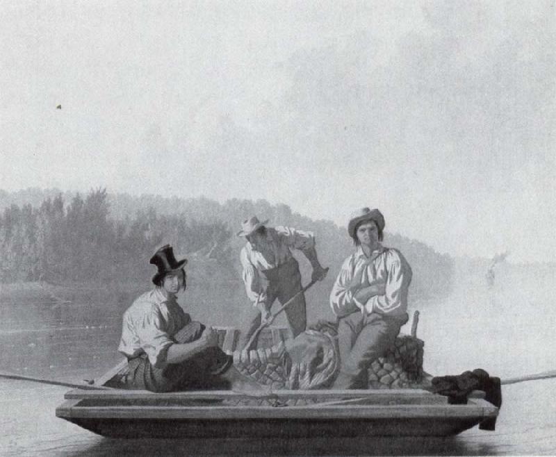 George Caleb Bingham Bootsleute auf dem Missouri oil painting image
